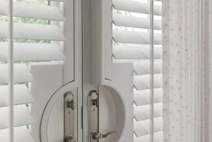 Custom Specialty Shaped Shutters on interior windows