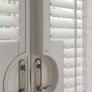 Custom Specialty Shaped Shutters on interior windows
