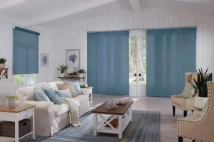 Sliding Panels providing filtered light in room