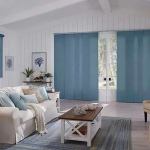 Sliding Panels providing filtered light in room