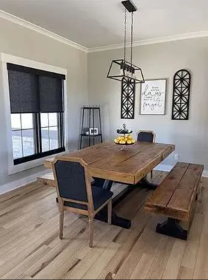 Modern Roller Shades in home interior setting