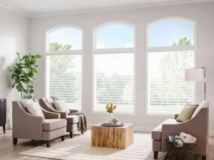 Overture Sheer Shades providing filtered light in room