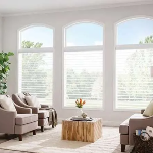 Overture Sheer Shades providing filtered light in room