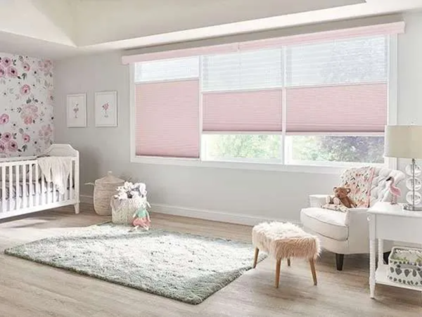 Dual Shades providing filtered light in room