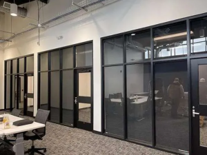 Modern Commercial Shades in home interior setting