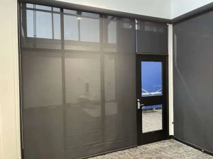 Commercial Shades with fabric texture close-up