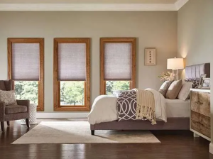Modern Cellular Shades in home interior setting